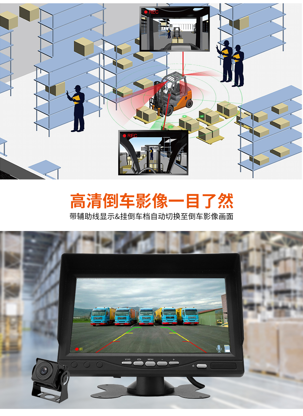 叉車監控四路一體機