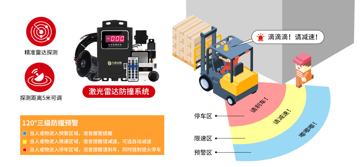 叉車防撞有效解決方案，叉車防撞系統簡單實現